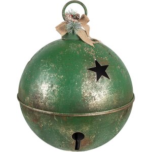 Clayre & Eef 6Y5671 Decorațiune clopot verde fier...