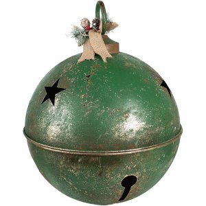 Clayre & Eef 6Y5671 Decorațiune clopot verde fier...