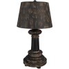 Clayre & Eef 6LMC0089 Lampă de masă lemn fier Ø35x64 cm maro negru E27 60W