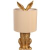 Clayre & Eef 6LMC0099GOVBE Lampă de masă rabbit design auriu Ø20x43 cm E27 60W