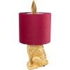 Clayre & Eef 6LMC0099GOVBU Lampă de masă Rabbit Gold Red Ø 20x43 cm E27 60W