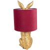 Clayre & Eef 6LMC0099GOVBU Lampă de masă Rabbit Gold Red Ø 20x43 cm E27 60W