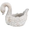 Clayre & Eef 6TE0548 Vas de flori Swan 19x11x15 cm Aur alb