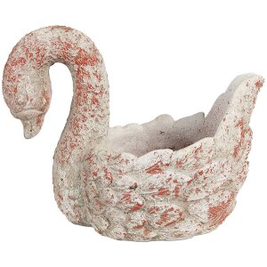 Clayre & Eef 6TE0549 Ghiveci de flori Swan Antique...