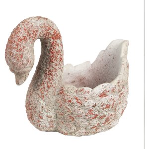 Clayre & Eef 6TE0549 Ghiveci de flori Swan Antique...