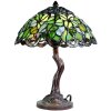 LumiLamp 5LL-6343 Lampă de masă Tiffany verde Ø25x31 cm E14 max 2x25W sticlă