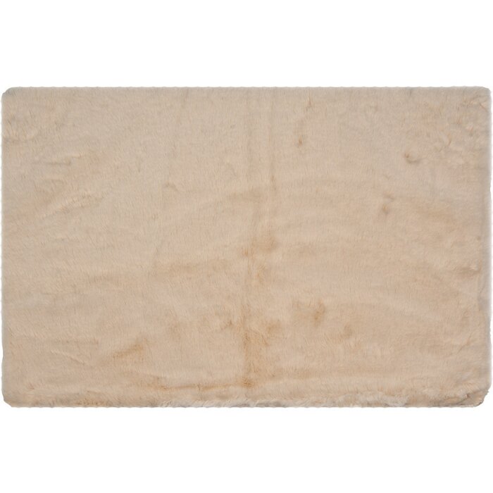 Clayre & Eef KT080.068BE Covoraș de baie Bej 40x60x2 cm Poliester antiderapant