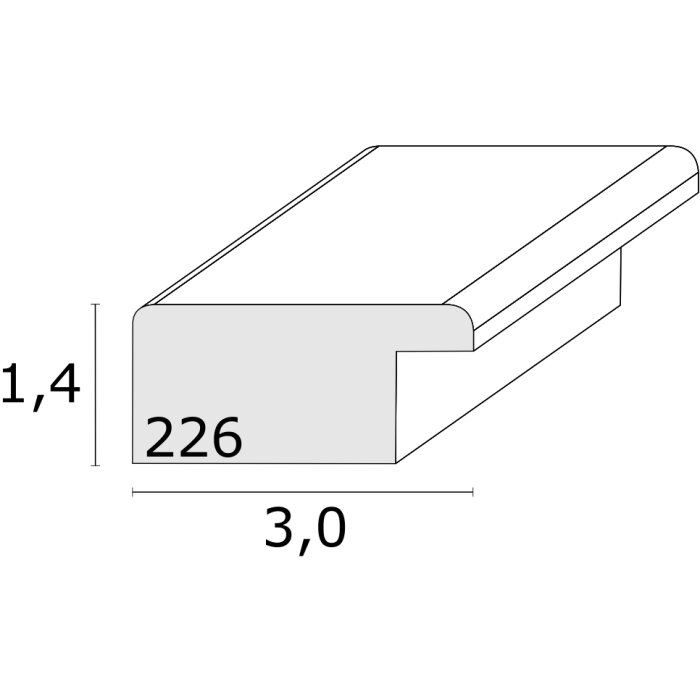 Deknudt S226K6 cadru albastru lemn diferite formate profil bloc