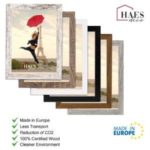 Haes Deco cadru SP001136 Paris alb maro 13x18 cm lemn aspect sticlă acrilică