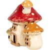 Clayre & Eef 6CE1876 Suport pentru lumânări de ceai House Beige Red 17x12x16 cm