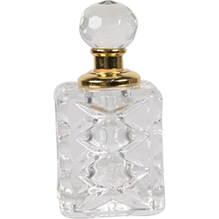 Clayre & Eef 6GL5017 Sticlă de parfum din sticlă transparentă 3x3x7 cm Classic