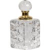 Clayre & Eef 6GL5017 Sticlă de parfum din sticlă transparentă 3x3x7 cm Classic