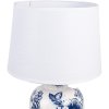 Clayre & Eef 6LMC0097 Lampă de masă Ceramic Albastru Ø 28x42 cm E27 1x60W