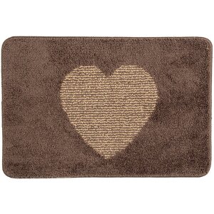 Clayre & Eef BM0007CH Covoraș de baie Heart Brown...