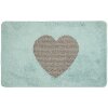 Clayre & Eef BM0008BL Covoraș de baie Heart Motif albastru 78x48 cm