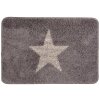 Clayre & Eef BM0009G Covoraș de baie Grey Star 58x38x2 cm