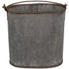 Clayre & Eef 6UNY0017 Găleată decorativă cu aspect de zinc vintage 24x14x28 cm