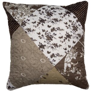 Clayre & Eef Q205.020 Husă de pernă Patchwork Brown...