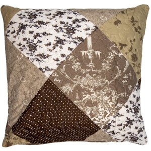 Clayre & Eef Q205.030 Husă de pernă Patchwork Brown...