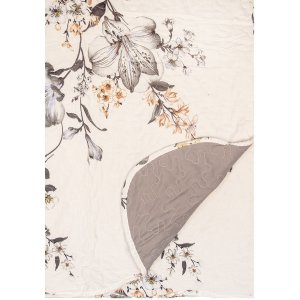 Clayre & Eef Q207.060 Cuvertură de pat 180x250 cm cu față de pernă 50x70 cm Floral