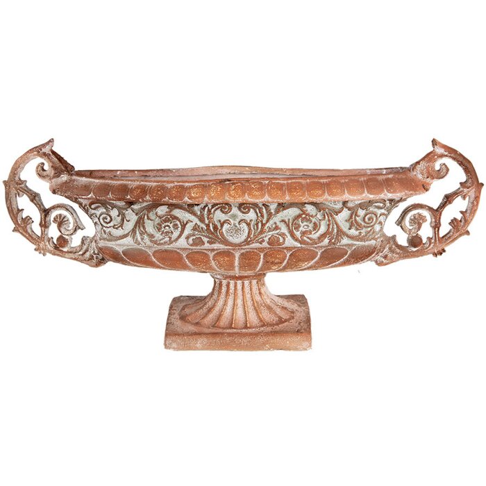 Clayre & Eef 5MG0049 Decorațiune ghiveci de flori aspect antic 81x19x36 cm