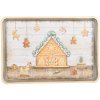 Clayre & Eef 65751 Tavă Design Casă de turtă dulce 32x22x2 cm