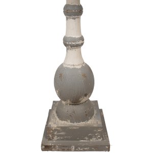 Clayre & Eef 5H0689 Măsuță rotundă lemn maro bej Ø 51x71 cm