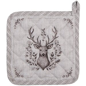 Clayre & Eef GTW45 Potholder Bej Maro Bumbac 20x20 cm...