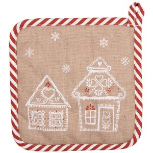 Clayre & Eef GBB45 Potholder Brown White Country...