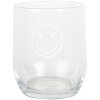 Clayre & Eef BHSGL0006 Pahar de băut Smiley Transparent Ø 8x9 cm 300 ml