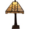 LumiLamp 5LL-5450 Lampă de masă Tiffany 23x23x38 cm E14 max 40W Bej