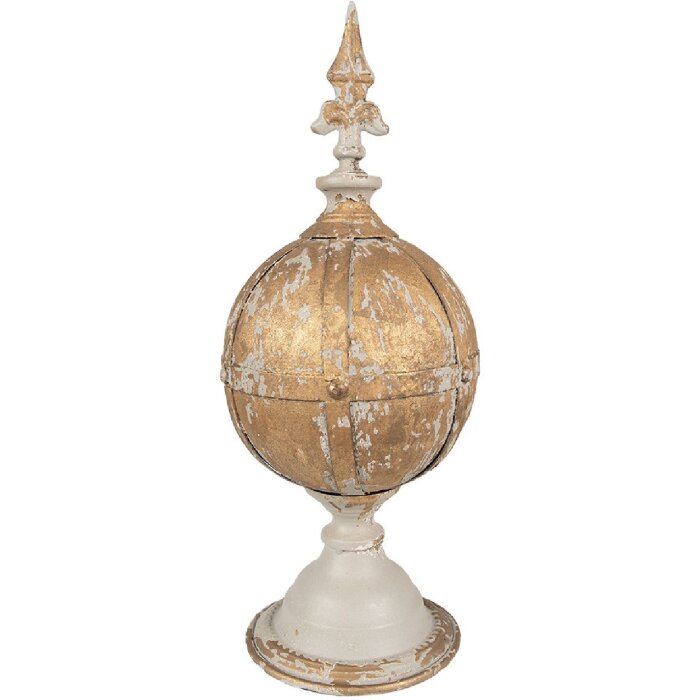 Clayre & Eef 6Y5584 Ornament din fier Brown-Gold Antique Ø 19x45 cm