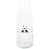 Clayre & Eef Carafe LBSGL0013 Sticlă 1000 ml motiv pasăre Ø 9x25 cm Transparent