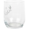 Clayre & Eef NWVGL0002 Pahar de băut 300 ml inimă cu motiv de corn de cerb Ø 8x9 cm Transparent