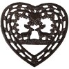 Clayre & Eef 6Y5637 Covoraș pentru tigaie Motivul căprioarei Heart Brown 19x18x2 cm