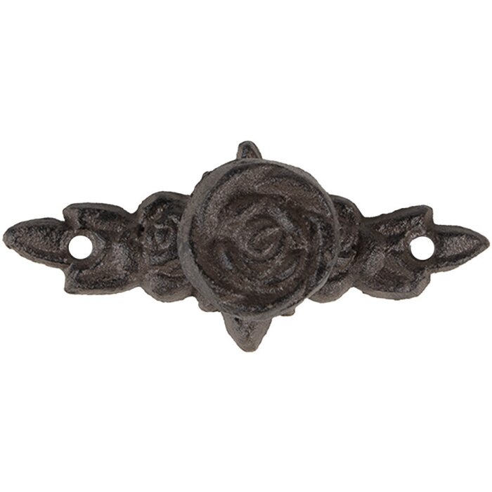 Clayre & Eef 6Y5645 Buton de ușă Fier maro 4x4x10 cm Stil rustic de țară