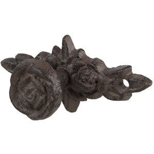 Clayre & Eef 6Y5645 Buton de ușă Fier maro 4x4x10 cm Stil rustic de țară