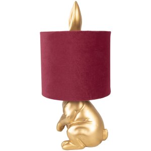 Clayre & Eef 6LMC0027VBU Lampă de masă Gold Red...