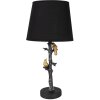 Clayre & Eef 6LMC0094 Lampă de masă negru Ø 23x45 cm stil country E27/max 60W