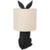 Clayre & Eef 6LMC0099ZVBE Lampă de masă Rabbit Black Beige Ø20x43cm E27 60W