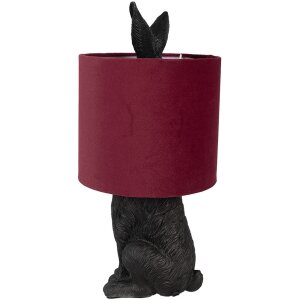 Clayre & Eef 6LMC0099ZVBU Lampă de masă Rabbit Black...