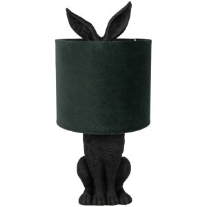 Clayre & Eef 6LMC0099ZVGR Lampă de masă Rabbit negru...