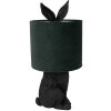 Clayre & Eef 6LMC0099ZVGR Lampă de masă Rabbit negru verde Ø20x43 cm E27 60W