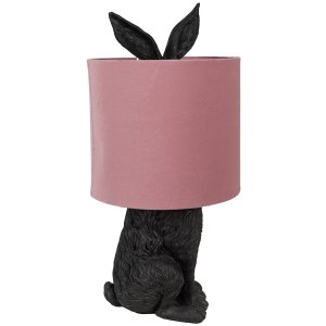 Clayre & Eef 6LMC0099ZVP Lampă de masă rabbit Ø20x43cm E27 max 1x60W