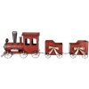 Clayre & Eef 6Y5632 Decorațiune Tren Roșu Metal 94x18x28 cm Stil rustic