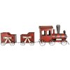 Clayre & Eef 6Y5632 Decorațiune Tren Roșu Metal 94x18x28 cm Stil rustic