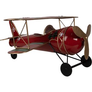 Clayre & Eef 6Y5634 Machetă avion roșu 41x37x21 cm...