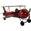 Clayre & Eef 6Y5634 Machetă avion roșu 41x37x21 cm Metal nostalgic