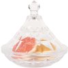 Clayre & Eef Borcan de depozitare borcan de bomboane cu capac Transparent Ø 13x12 cm