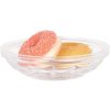 Clayre & Eef Borcan de depozitare borcan de bomboane cu capac Transparent Ø 13x12 cm